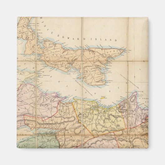 Karte der Provinz Nova Scotia Magnet (Vorne)