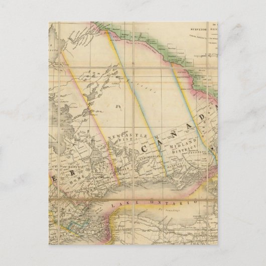 Karte der Provinz Oberkanada (Vorderseite)