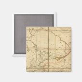 Karte der Provinz Oberkanada Magnet (Vorderseite/Rückseite)