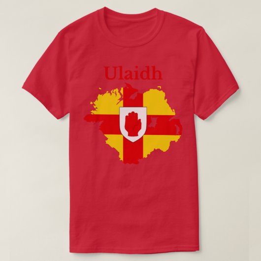 Karte der Provinz Ulster T-Shirt (Design vorne)