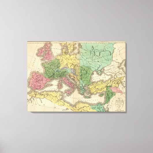 Karte der Provinzen im Römischen Reich Leinwanddruck (Vorderseite)