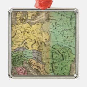 Karte der Provinzen im römischen Reich Ornament Aus Metall