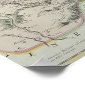 Karte der Provinzen in China Poster (Ecke)