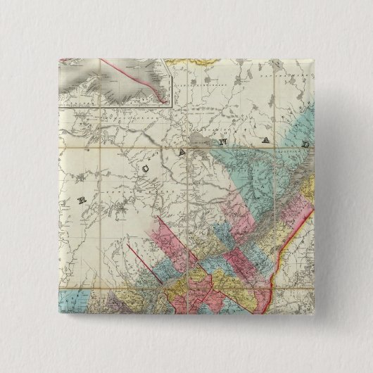 Karte der Provinzen Kanadas Button (Vorderseite)