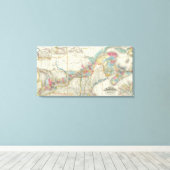 Karte der Provinzen Kanadas Leinwanddruck (Insitu (Holzboden))