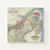 Karte der Provinzen Kanadas Notizblock (Rückseite)