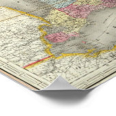 Karte der Provinzen Kanadas Poster (Ecke)