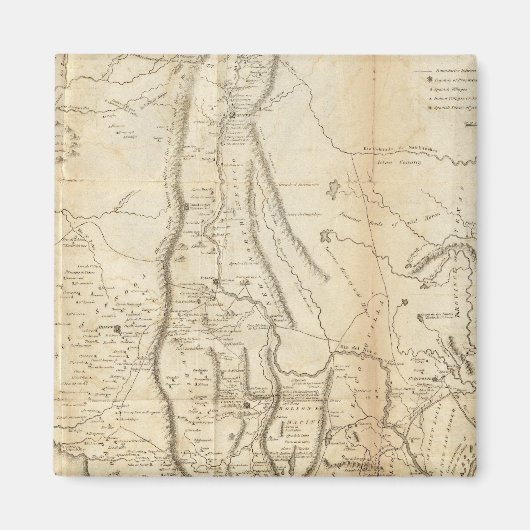 Karte der Provinzen Neuspaniens Magnet (Vorne)