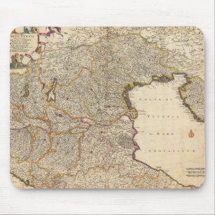 Karte der Region Venetien, Italien Mousepad