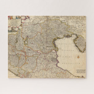 Karte der Region Venetien, Italien Puzzle