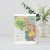 Karte der Region Zentralbalkan (Stehend Vorderseite)