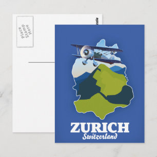 Karte der Region Zürich Schweiz