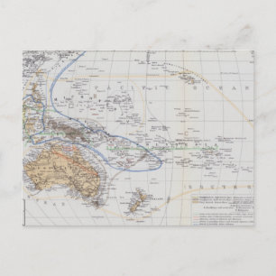 Karte der Regionen Ozeanien und Australasien