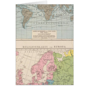Karte der Religionen in Europa