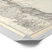 Karte der Republik Chile 18 Poster (Ecke)