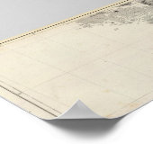 Karte der Republik Chile 915 Poster (Ecke)