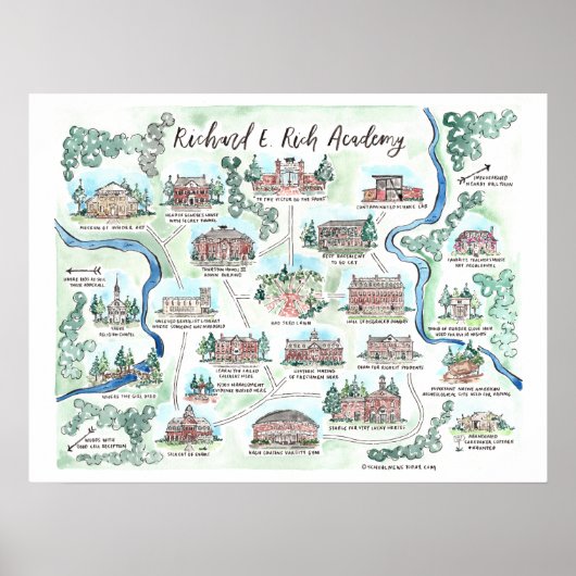 Karte der Richard E Rich Academy Poster (Vorne)