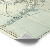 Karte der Route "White Pass & Yukon" und der Verbi Poster (Ecke)