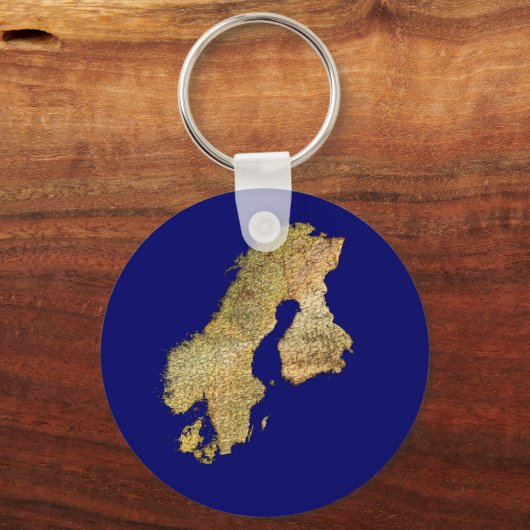 Karte der SCANDINAVIA Reisesammlung Schlüsselanhänger (Vorderseite)