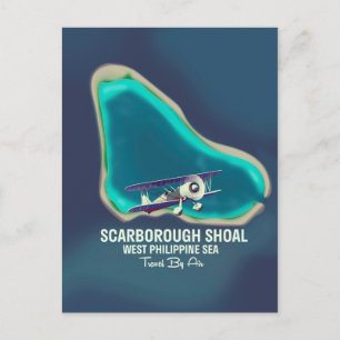 Karte der Scarborough-Sandbank Westphilippinensee
