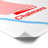 Karte der Schlacht gegen Franklin im Zivilen Ameri Poster (Ecke)