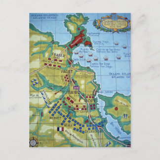 Karte der Schlacht von Corunna