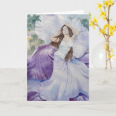 Karte der Schmetterlings-Iris-Fee (Gelbe Blume)