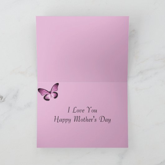 Karte der Schmetterlings-Mutter Tages (Innenseite)