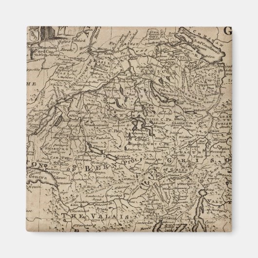 Karte der Schweiz Magnet (Vorne)