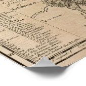 Karte der Schweiz Poster (Ecke)