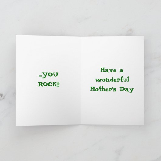 Karte der SCHWIEGERMUTTER-Mutter Tages (Innenseite)