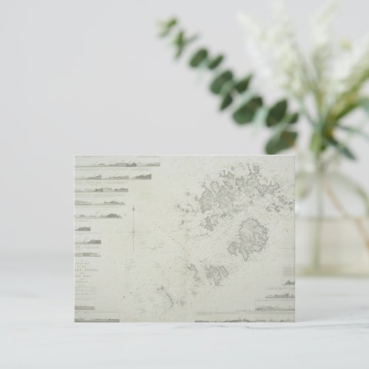 Karte der Scilly-Inseln in Großbritannien (Stehend Vorderseite)