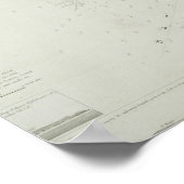 Karte der Scilly-Inseln in Großbritannien Poster (Ecke)