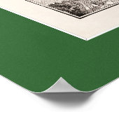Karte der SF Bay Area von 1886 Poster (Ecke)