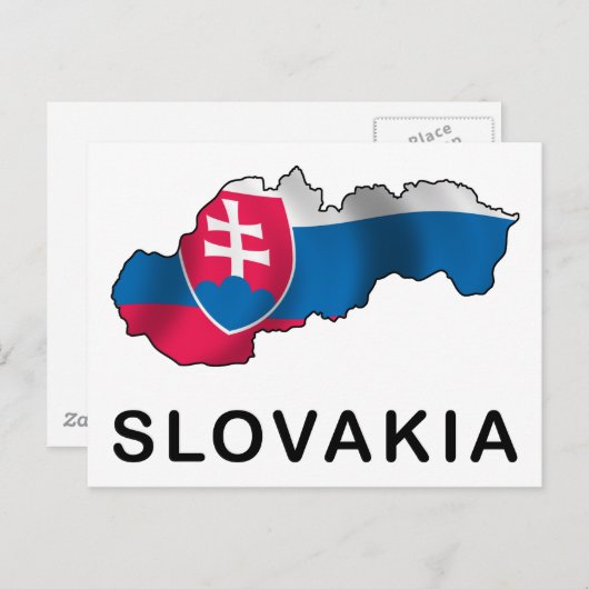 Karte der Slowakei (Vorne/Hinten)