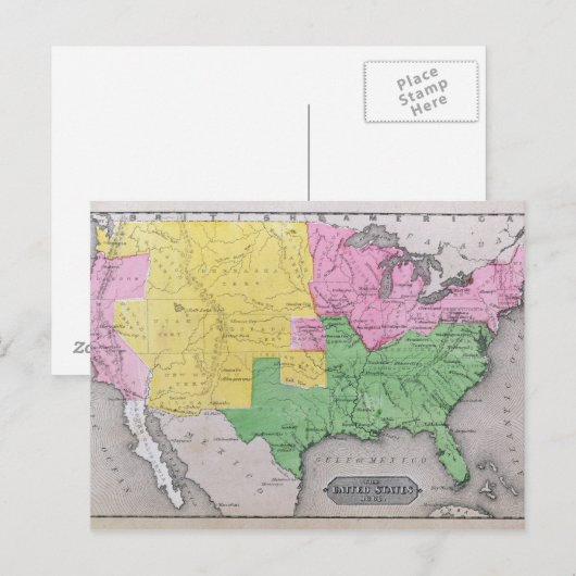 Karte der Staaten (Vorne/Hinten)