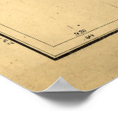 Karte der Staaten aus der Zeit des zivilen Krieges Poster (Ecke)