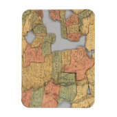 Karte der Staaten und Kanadas Magnet (Vertikal)