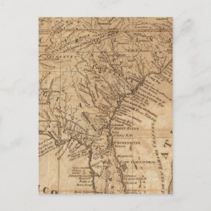 Karte der Staaten Virginia und North Carolina