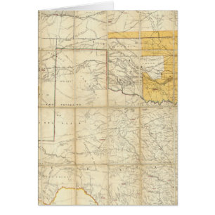 Karte der Staaten von Kansas und Texas