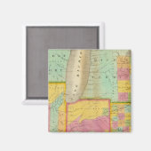 Karte der Staaten von Ohio Indiana & Illinois Magnet (Vorderseite/Rückseite)