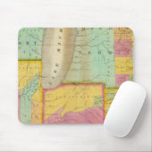 Karte der Staaten von Ohio Indiana & Illinois Mousepad (Mit Mouse)