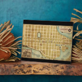 Karte der Stadt Beaufort South Carolina (1860) Fotoplatte (Seite)