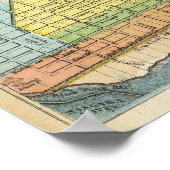 Karte der Stadt Buffalo Poster (Ecke)