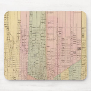 Karte der Stadt Detroit Mousepad