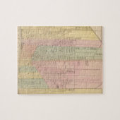 Karte der Stadt Detroit Puzzle (Horizontal)