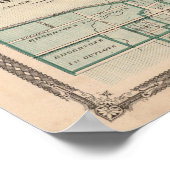 Karte der Stadt Fort Wayne mit Cedarville Poster (Ecke)