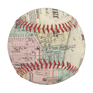 Karte der Stadt Milwaukee, Milwaukee Co Baseball