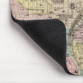 Karte der Stadt Milwaukee, Milwaukee Co Mousepad (Ecke)
