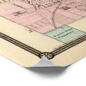 Karte der Stadt Milwaukee, Milwaukee Co Poster (Ecke)